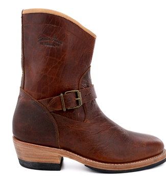 Santa Rosa Brand Carson Harness Boot with a harness buckle strap.
